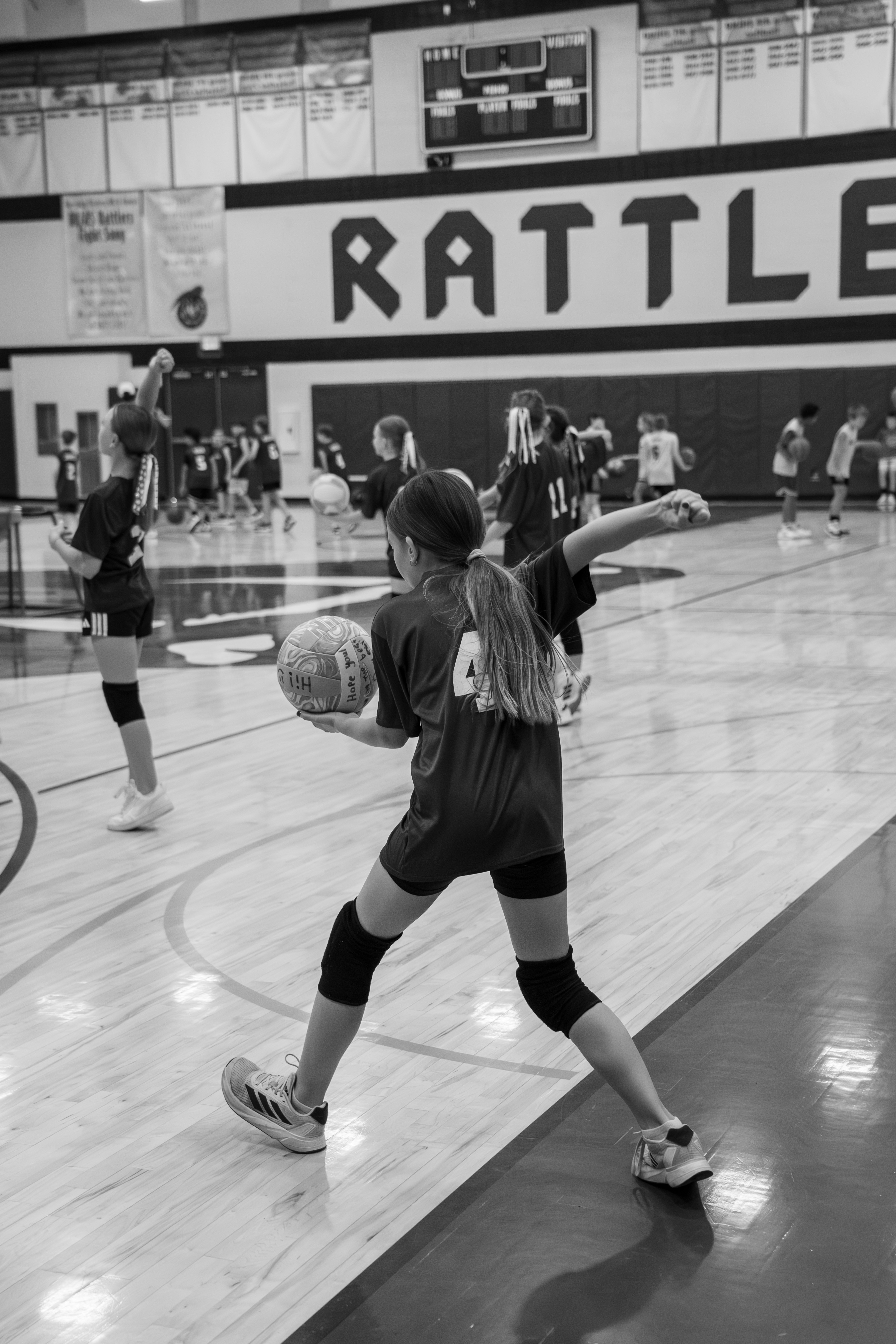 Athletes training